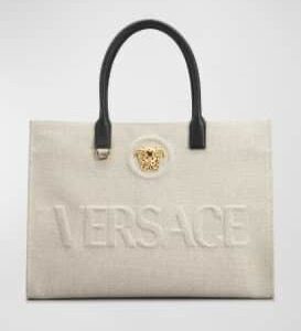 Versace - White Denim Canvas